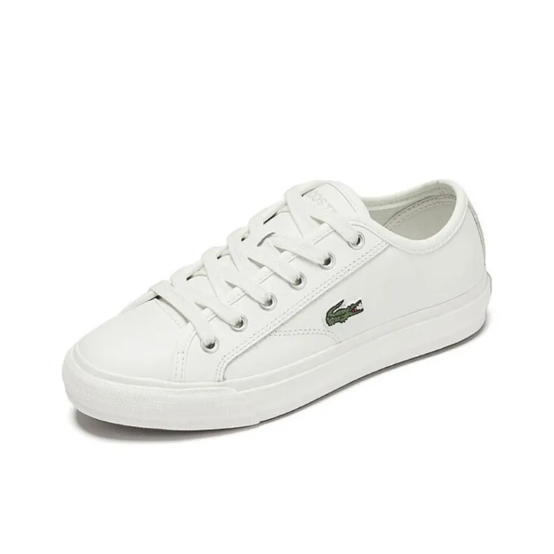 LACOSTE Low Top Canvas Shoes Women's White-2