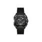 Black Case Black Dial Black Rubber Strap Laser Set