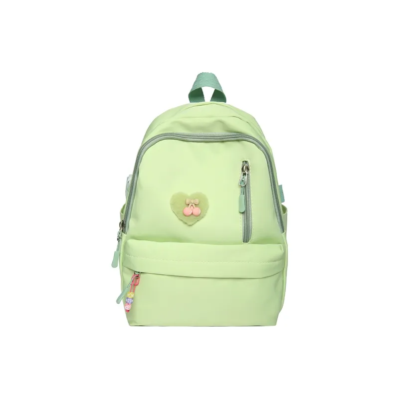 Cwatcun Nylon Backpack Women's Ecru/Black/Pink/Light Yellow/Light Green-23