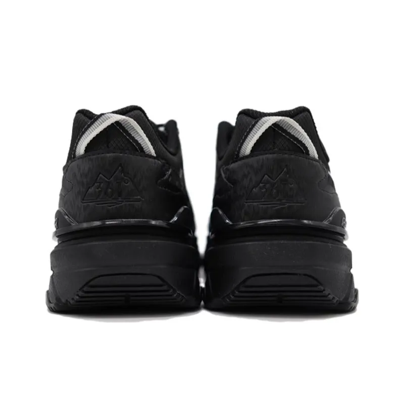 361° Wear Resistant Low Top Casual Shoes Men's Black-3
