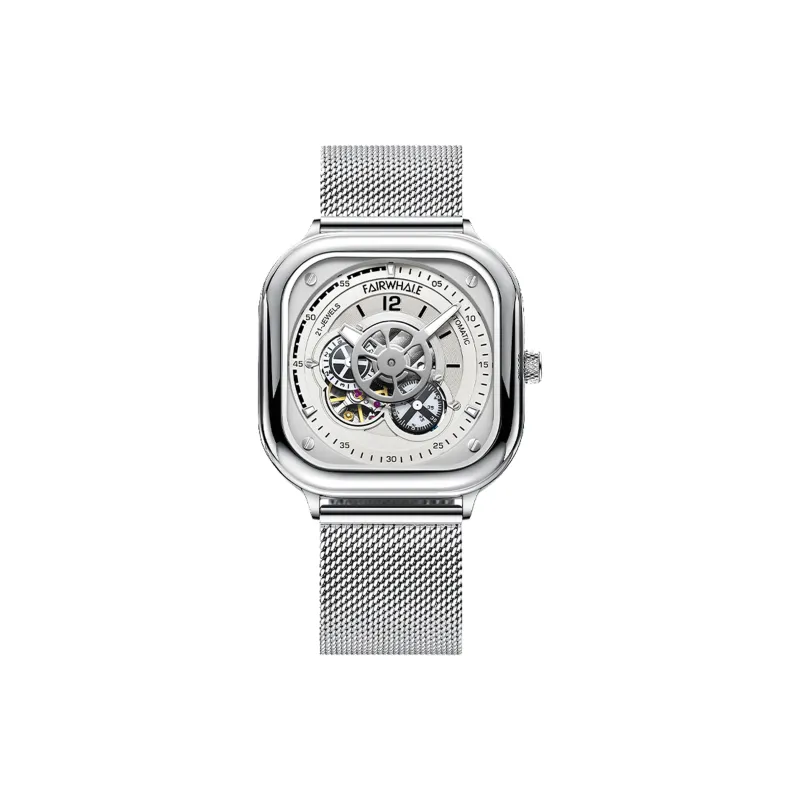 FAIRWHALE Starlight Collection Automatic Mechanical Movement Watch Men's Watches Black Dial-0