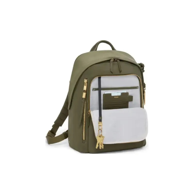 TUMI Nylon Backpack Unisex Olive Green-3