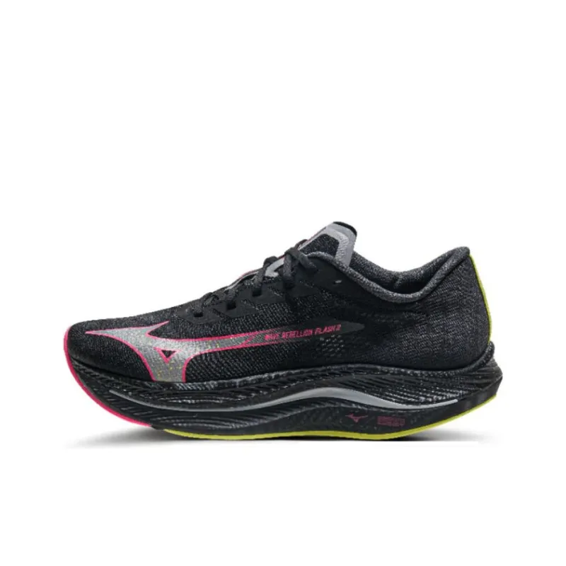 Mizuno Wave Rebellion Flash 2 'Black Pink Tetra'-0
