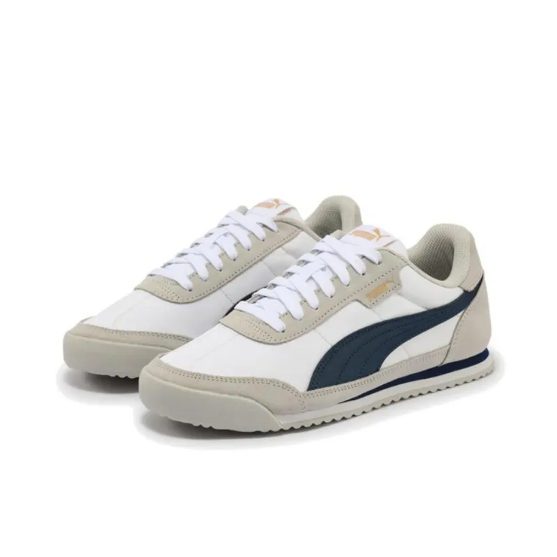 PUMA Turino Anti Slip Wear Resistant Low Top Casual Shoes Unisex White Gray-2
