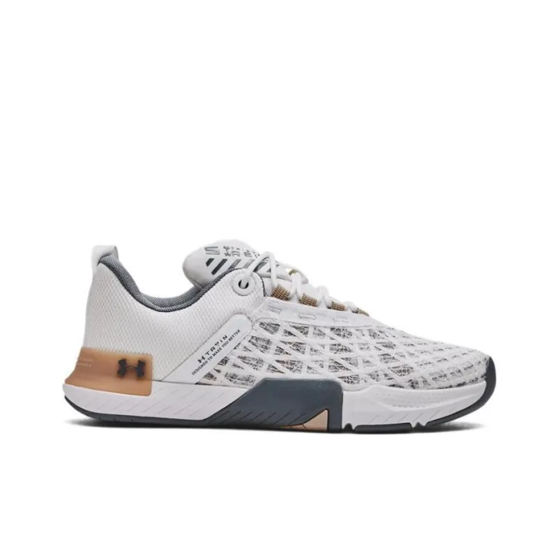 Under Armour Tribase Anti Slip Wear Resistant Low Top Training Shoes Men's White-1