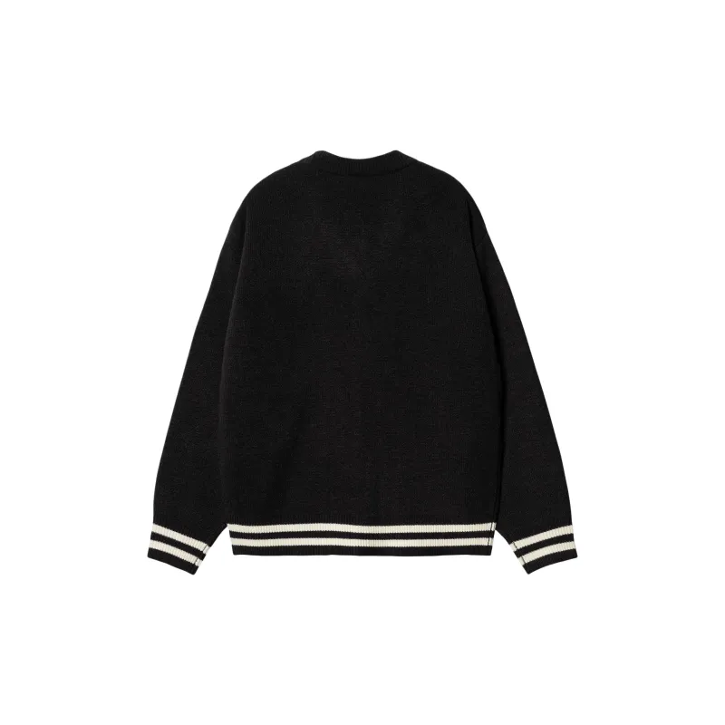 Carhartt WIP Brown Ducks Cardigan Knitwear Men's Black-1