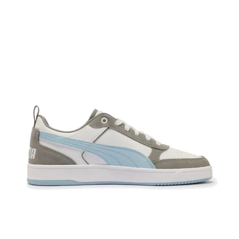 PUMA DRIBBLE Anti Slip Wear Resistant Low Top Casual Shoes Unisex Silver Gray White-1