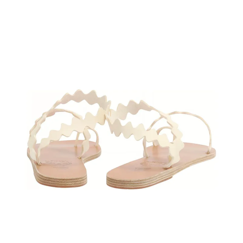 Le Sirenuse Positano x ANCIENT GREEK SANDALS Eleftheria Onda Stylish Sandals Women's Ecru-3