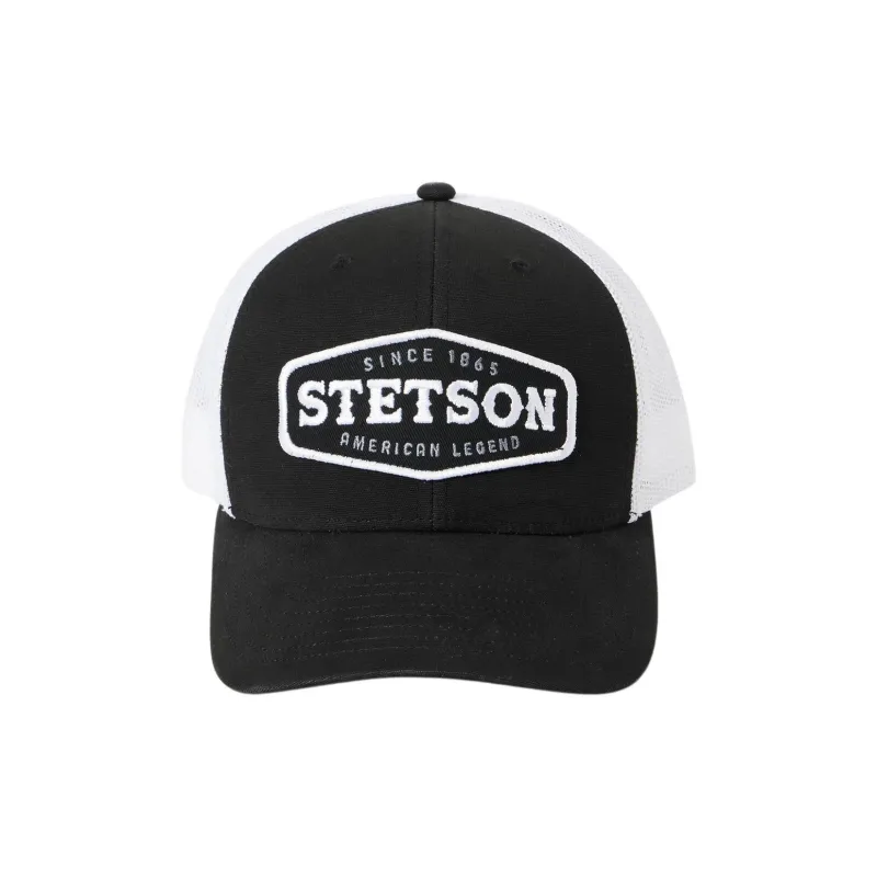 STETSON Polyester Mesh Cotton Baseball Caps Unisex Black-1