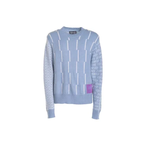 VERSACE JEANS COUTURE Sweaters Men Light Blue