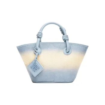 STEVE MADDEN Textile Materials Tote Bag Shopping Bag Shoulder Bag Crossbody Bag Handbag Mini Women's Blue & Multicolor