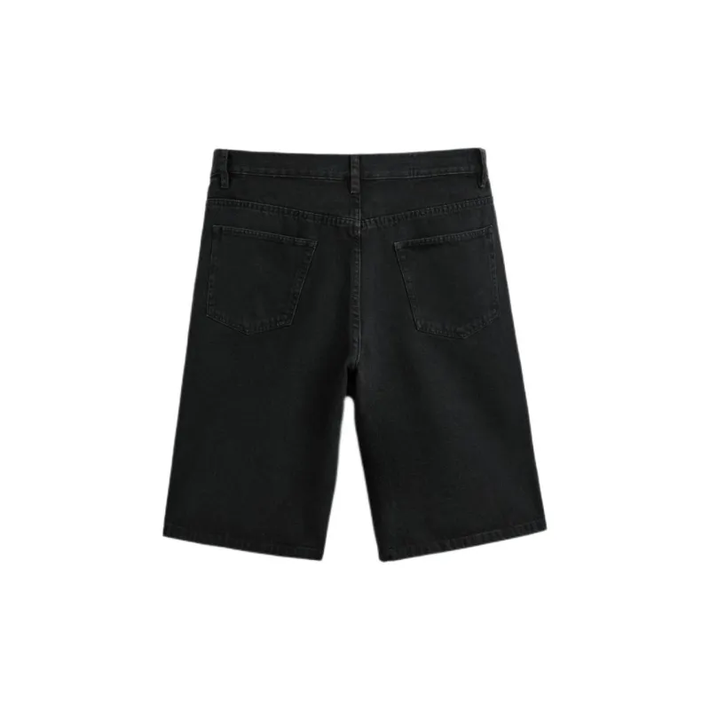 ZARA Denim Shorts Men Black-1