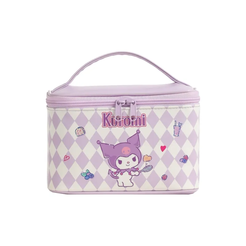 Sanrio PU Makeup Bag Unisex Purple-0
