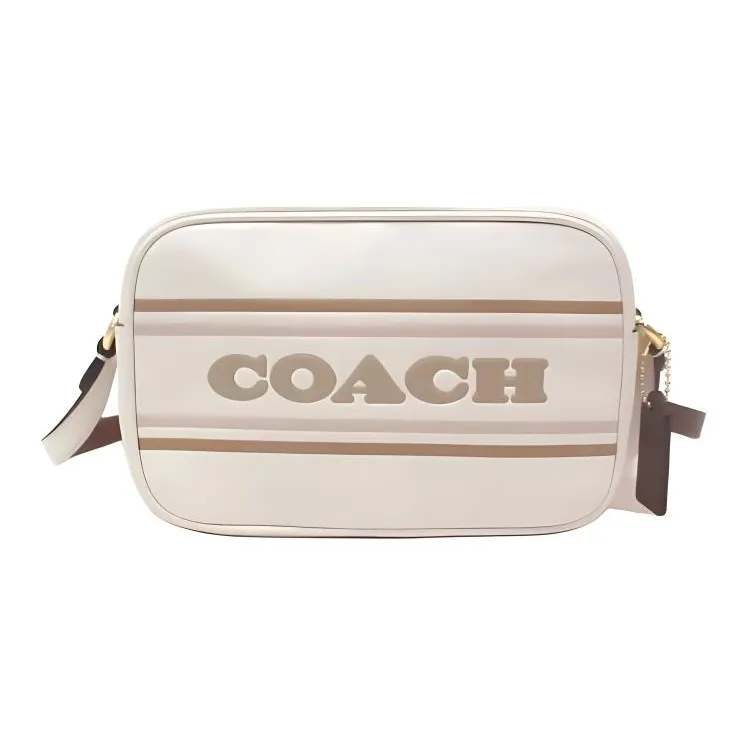 COACH Jamie Leather Camera Bag Shoulder Bag Crossbody Bag Mini Women's Cream White-1