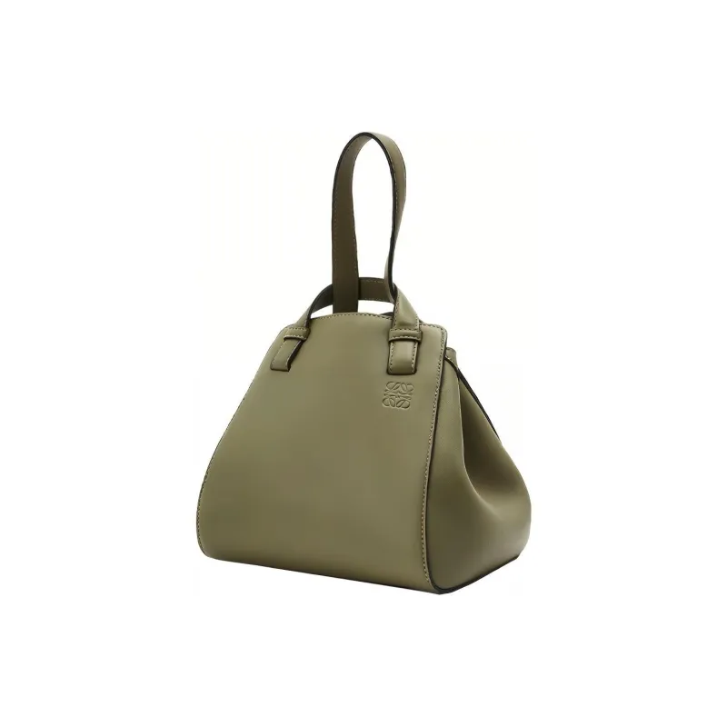 LOEWE Hammock Nugget Cow Leather Handbag, Shoulder Bag, Crossbody Bag Women's Avocado Green-1