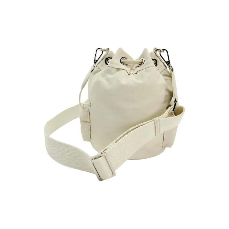 ZARA Polyamide Bucket Bags Crossbody Bag, Shoulder Bag Mini Women's White-4
