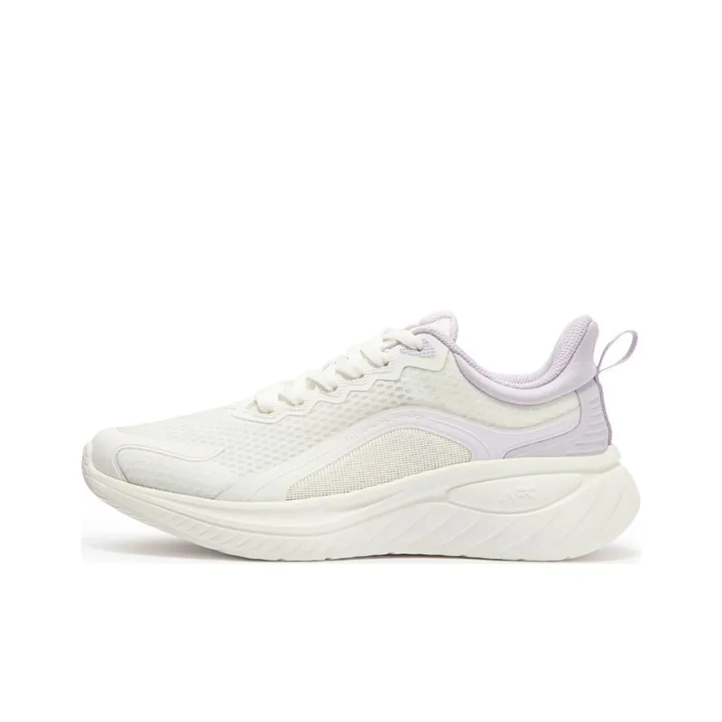 361° Lightweight Low-Top Running Shoes Women's White Purple-0