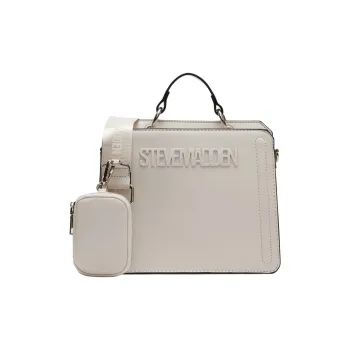 STEVE MADDEN Synthetic Material Shoulder Bag Crossbody Bag Handbag Women's Gray White