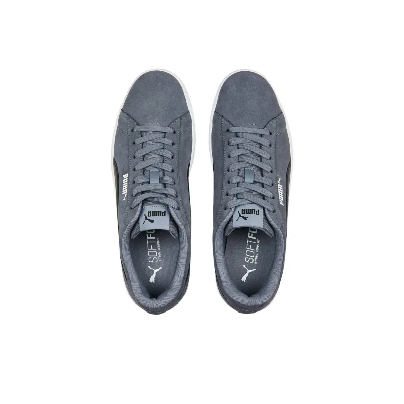 PUMA Smash 3.0 Anti Slip Wear Resistant Low Top Skateboard Shoes Unisex Gray-3