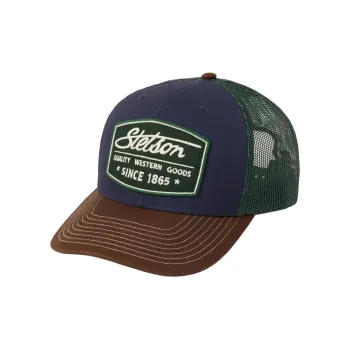 STETSON Cotton Polyester Mesh Baseball Caps Unisex Navy