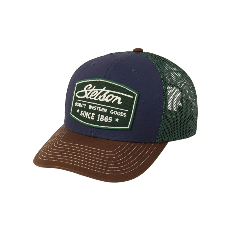 STETSON Cotton Polyester Mesh Baseball Caps Unisex Navy-0