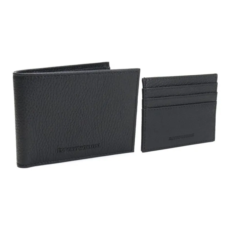 EMPORIO ARMANI Leather Wallet Men's Black-0