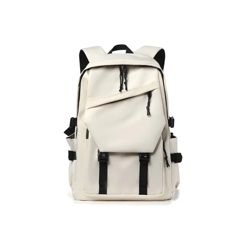 Techson Durable Fabric Backpack Unisex Blue/White/Pink/Gray/Black-1