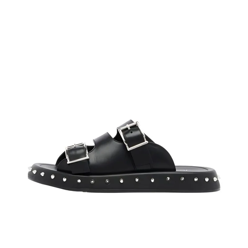 Alexander McQueen Stud Embellished Double Buckled Sandals Women's-0