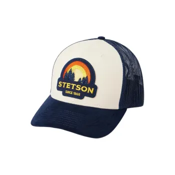 STETSON Cotton Polyester Mesh Baseball Caps Unisex Blue