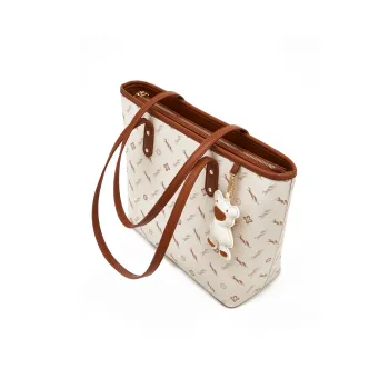 FOXER Synthetic Leather Summer Travel One Shoulder Regular Women's Nut Apricot/Misty Blue