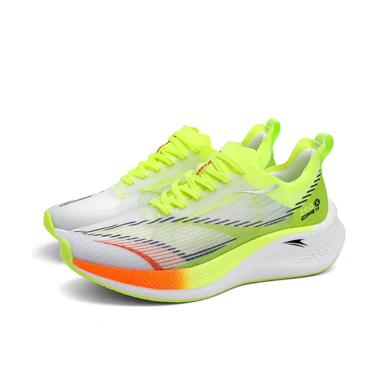 Kinglake Rebound Lightweight Low Top Running Shoes Unisex White Green-1