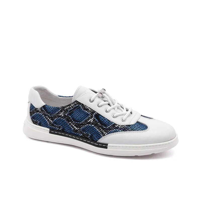 CHARRIOL Low Top Skateboard Shoes Men's White-1