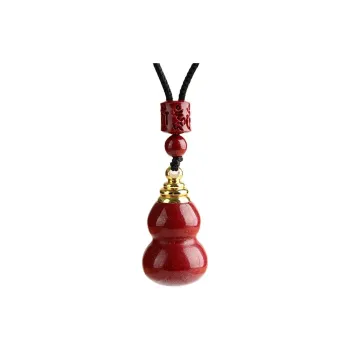Kai Zhen Cinnabar Necklace Pendant For Neck Unisex