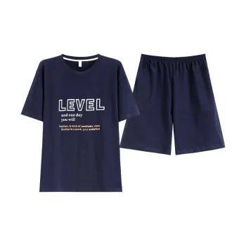 FENTENGCARE Pajama Set Men's Navy Blue