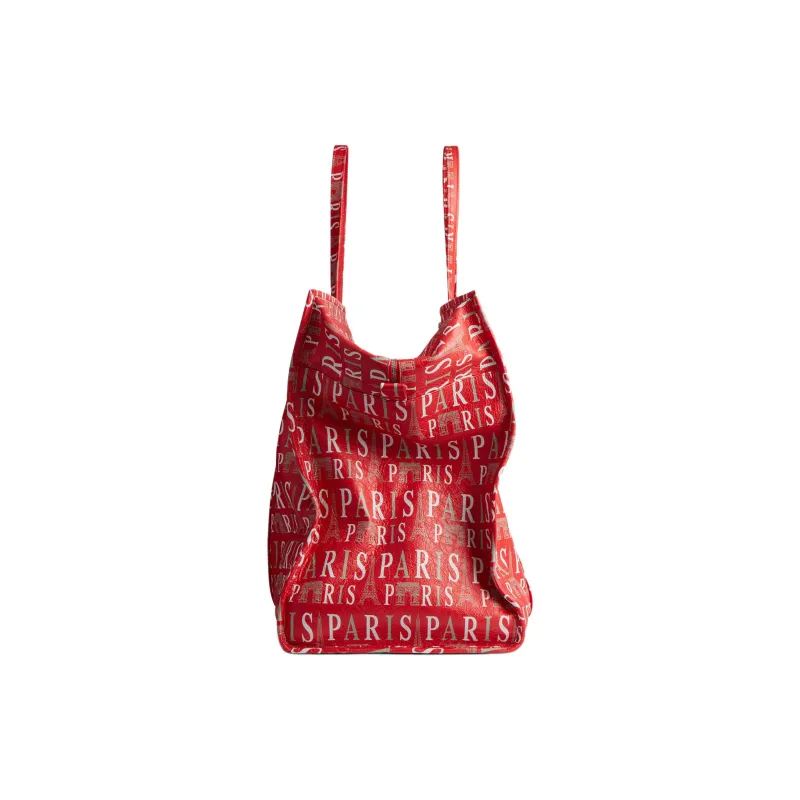 Balenciaga Paris Arena Lambskin Tote Bag Shopping Bag Handbag Extra Large Women's Red-2