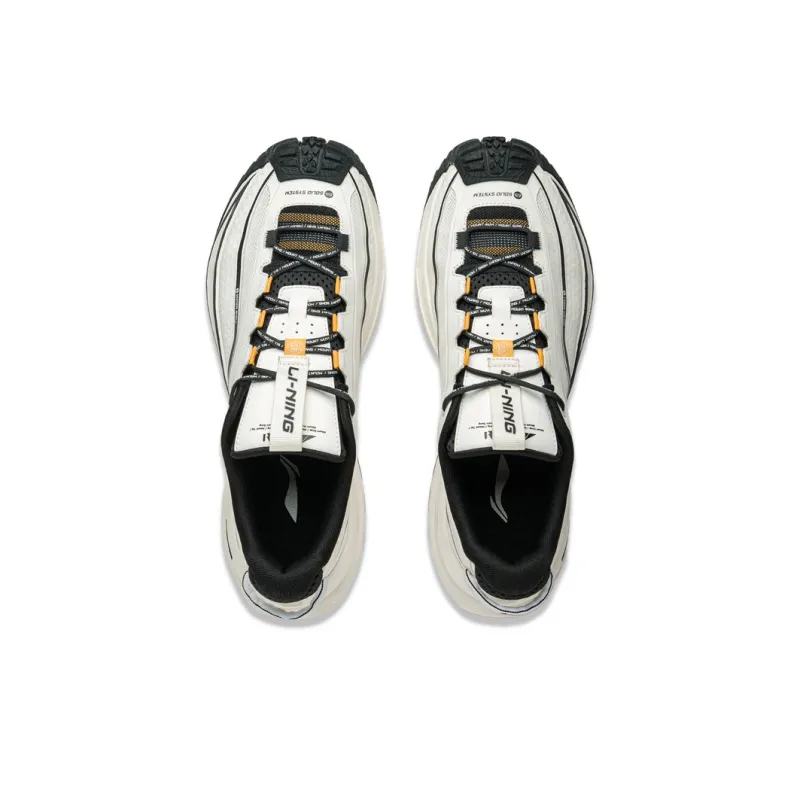 LiNing CF Su Xingchuan Cushioned Wear Resistant Supportive Reflective Low Top Outdoor Trekking Shoes Unisex Ivory-3