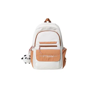 OURFUN Nylon Backpack Unisex White/Black/Green/Blue
