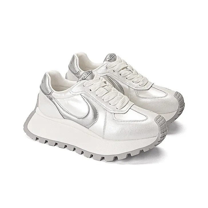 HARSON Anti Slip And Wear Resistant Height Increasing Low Top Casual Shoes Women's-4