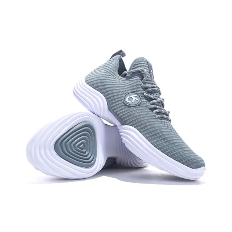 KVIV Breathable Cushioning Low Top Casual Shoes Unisex Asphalt Gray-3