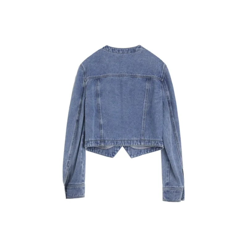 ELLE Denim Jackets Women's Blue-1