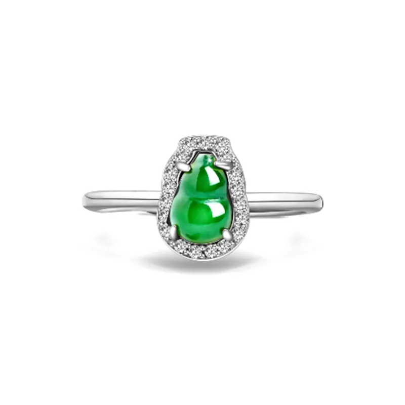 Zheng Baifu Ice Glutinous Jadeite Rings Women's-1