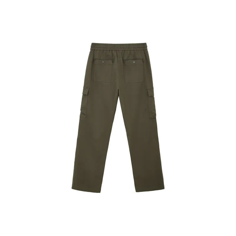JACK JONES· Workwear Casual Pants Men's Black Olive-1