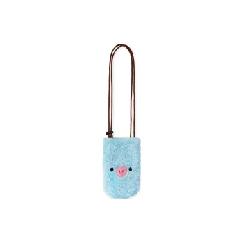 LINE FRIENDS BT21 Polyester Cell Phone Pouch Shoulder Bag Crossbody Bag Women's Blue