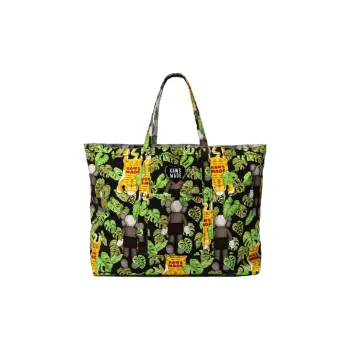 HUMAN MADE Cotton Tote Bag Shopping Bag Handbag Women's Black Green