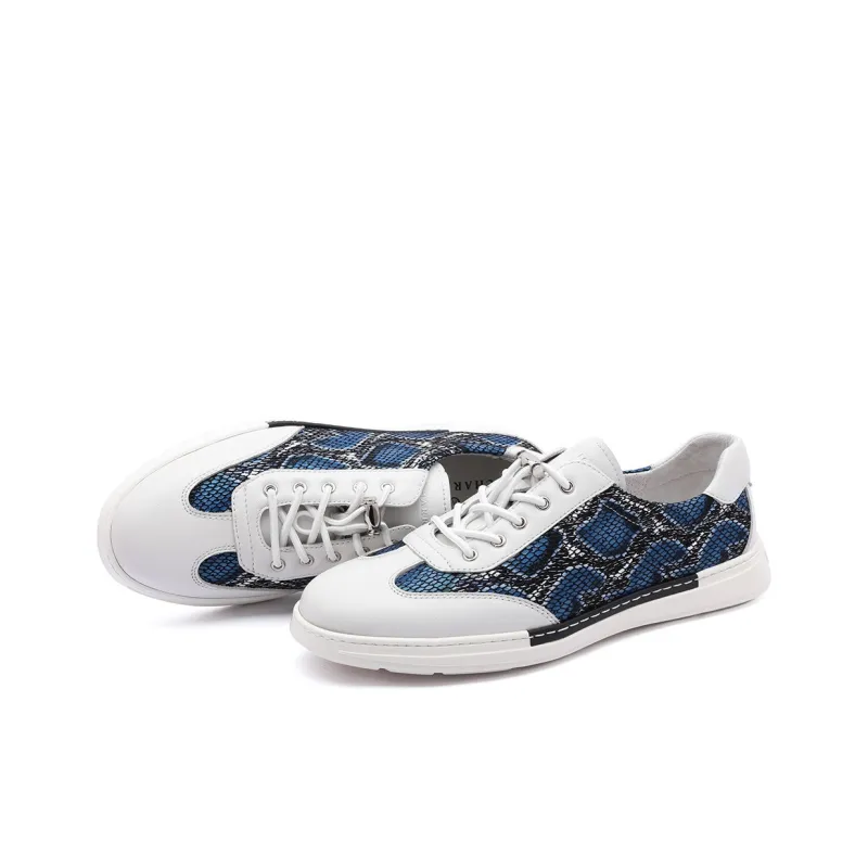 CHARRIOL Low Top Skateboard Shoes Men's White-2