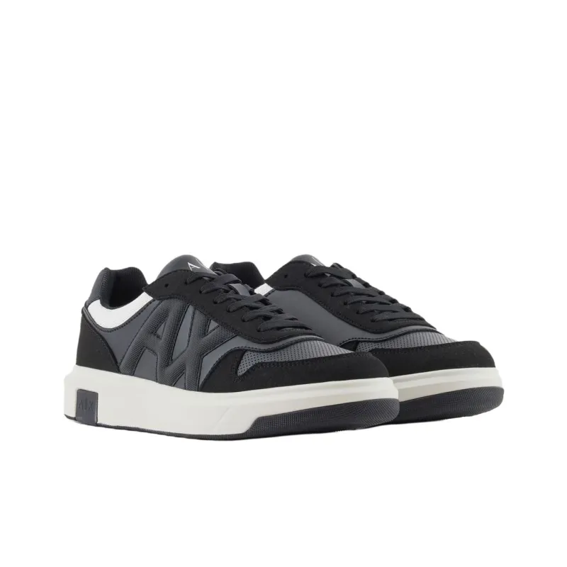 ARMANI EXCHANGEAE Low Top Skateboard Shoes Men's Black-2