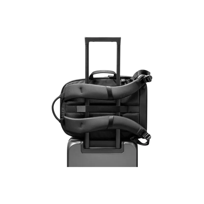 Tomtoc Nylon Fabric Backpack Medium Size Men's Obsidian Black-3
