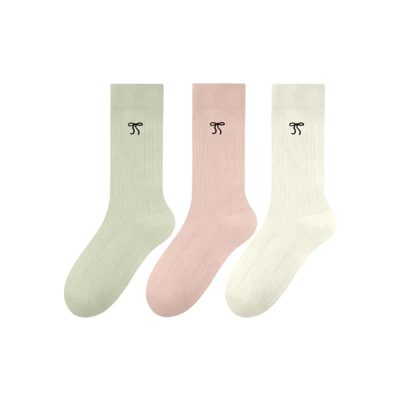 MIIOW Knee High Socks Women's Combo Set-8