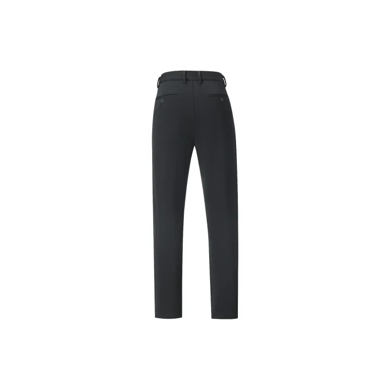 HLA Casual Pants Men Black T8-1
