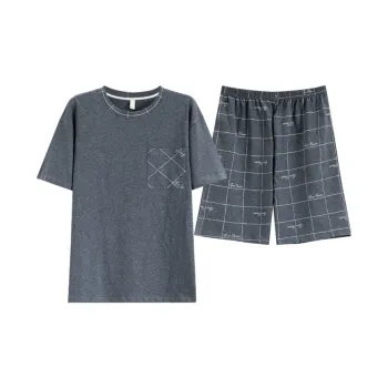 FENTENGCARE Pajama Set Men's Heather Gray